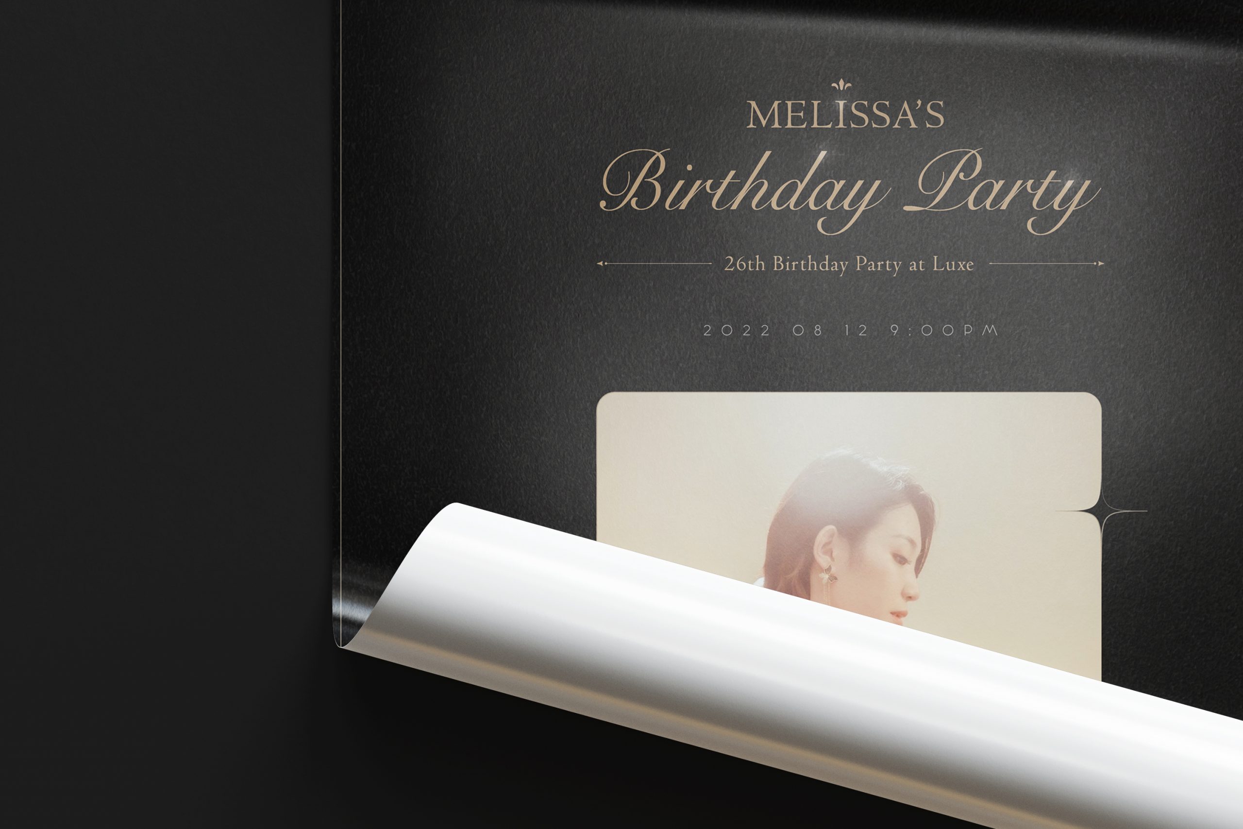 模擬 - 2022Melissa生日海報設計 01 模擬 - 2022Melissa生日海報設計 01